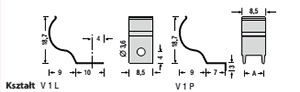 Uszczelki emc do płytek pcb zapinane (clip-on) V1L, V1P